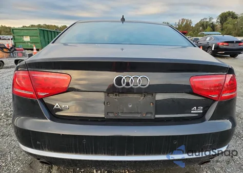 2012 Audi A8 Quattro из США, поврежденный, VIN WAUAVAFD6CN020375